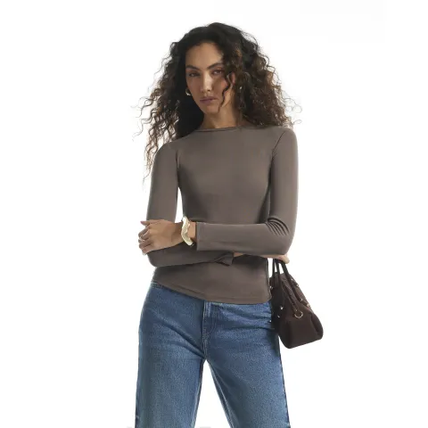 River Island Soft Touch Ruched Side Top