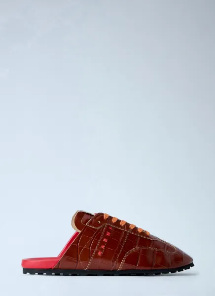 Laced Leather Mules