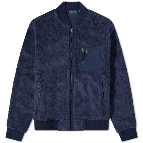 Sherpa Fleece Bomber Jacket