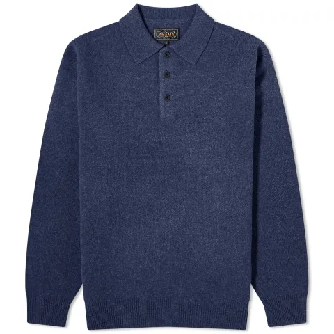 Long Sleeve Knit Polo