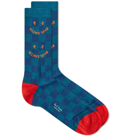 Happy Block Sock