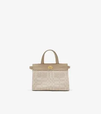Mini Cotswolds Tote in Natural beige - Women, Linen, Cotton