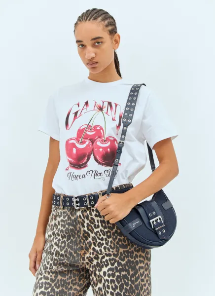 Double Eyelet Denim Belt