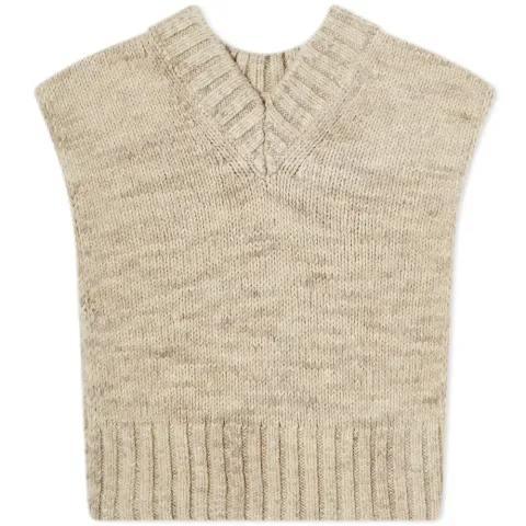 V Neck Pull Over Stole Knit