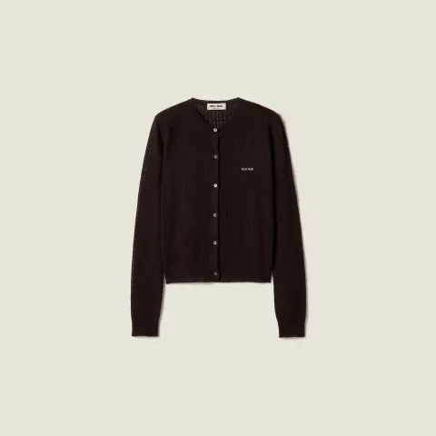 Cashmere and silk cardigan