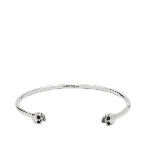 Thin Twin Skull Bracelet