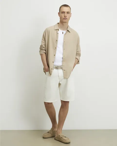 River Island Regular Fit Denim Shorts