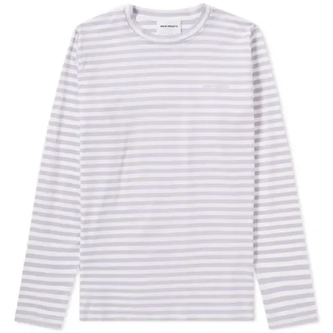Long Sleeve James Logo Stripe Tee