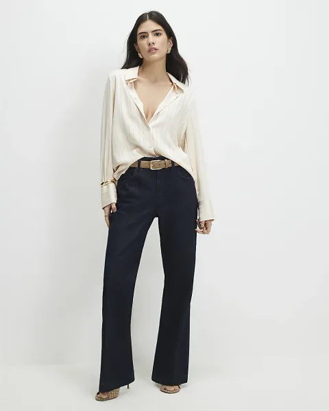 River Island Petite Mid Rise Bootcut Jeans