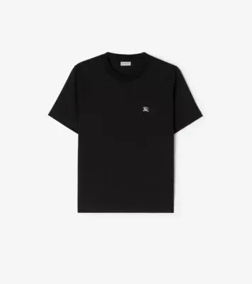 Knight Jewel Cotton T-shirt in Black