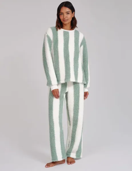 Striped Fleece Lounge Set