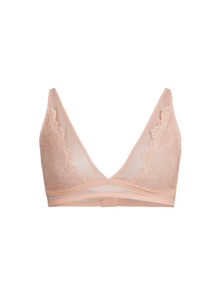 Understatement Lace Mesh Plunge Bralette