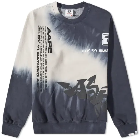 AAPE Tag Crew Sweat