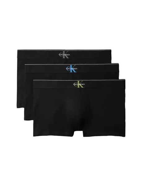 Calvin Klein 3 Pack Graphic Monogram Cotton Rich Trunks