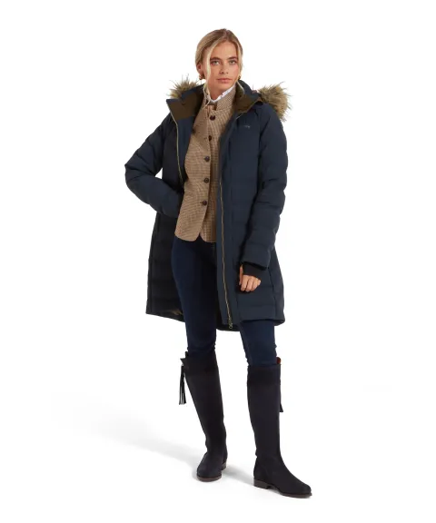 Schöffel Country Hurlingham Waterproof Down Coat - Carbon Navy