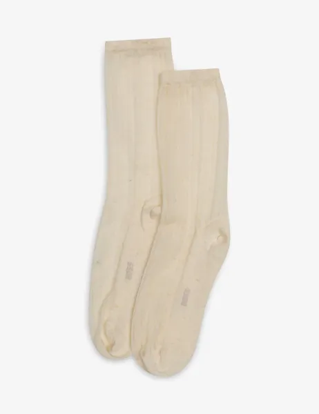 Boss 2 Pack Ankle High Socks White