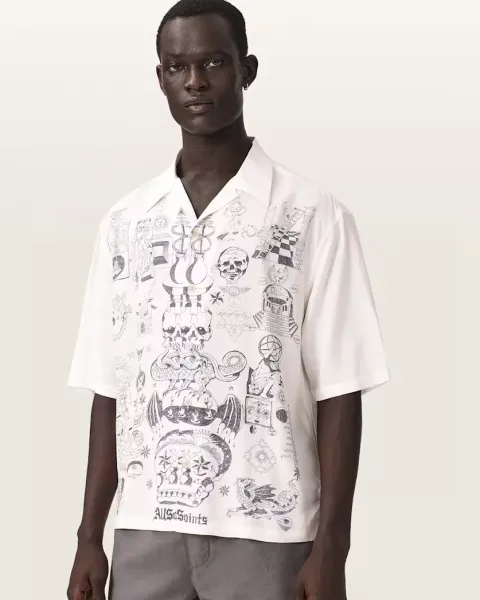 Ignis Oversized Short Sleeve Printed Shirt