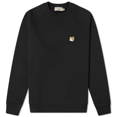 Maison Kitsuné Fox Head Patch Crew Sweat