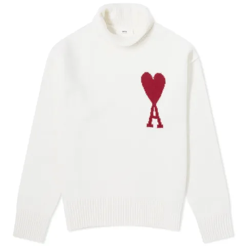 AMI ADC Large Funnel Knit Sweater