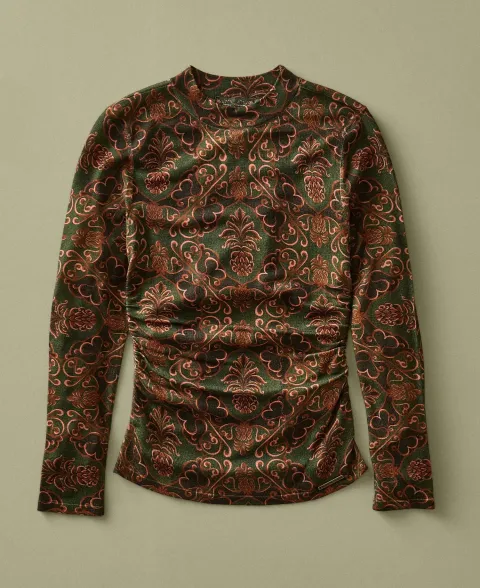 FARM Rio Luana Long-Sleeved Knitted Top