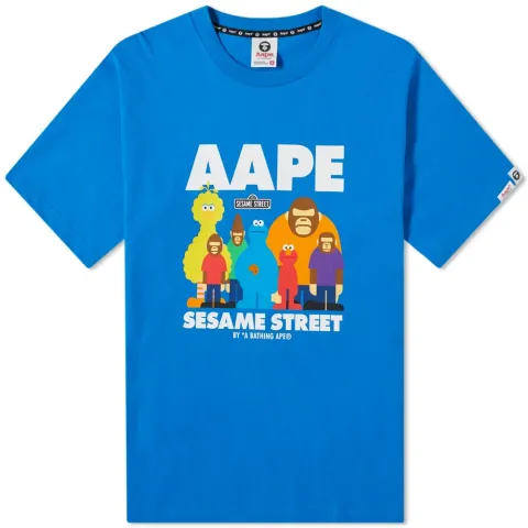 AAPE x Sesame Street AAPE Box Camo Big Bird Tee