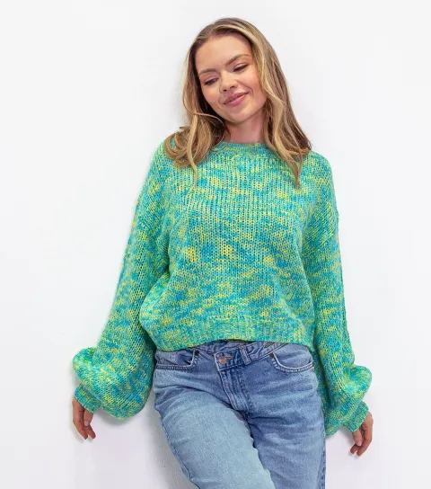 Sunshine Soul Women's Multicolour Ombre Chunky Knit Jumper