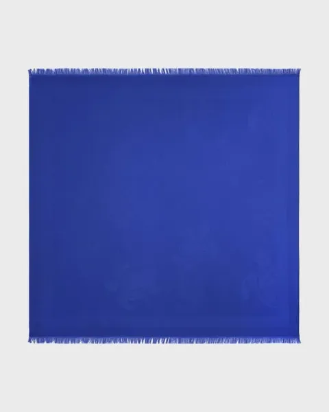 Vilebrequin Unisex Wool And Silk Scarf Turtle Jacquard