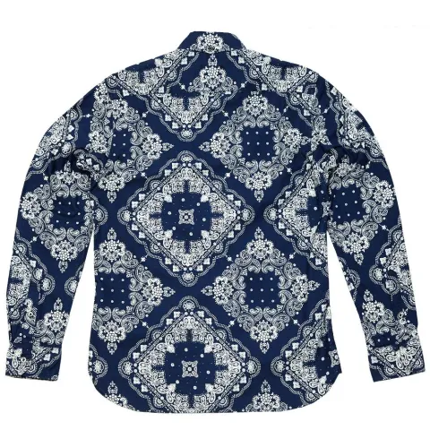 SOPHNET. Indigo Oxford Button Down Shirt