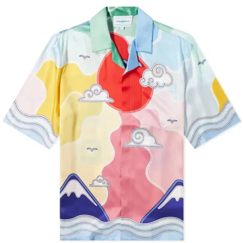 Short Sleeve Silk Shirt