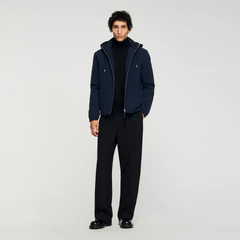 Hooded zip-up jacket