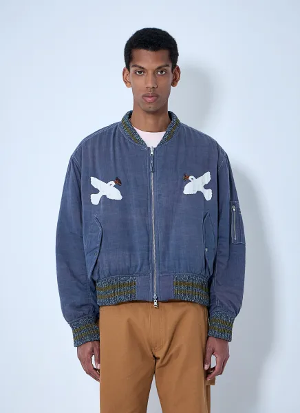 Embroidered Bomber Jacket