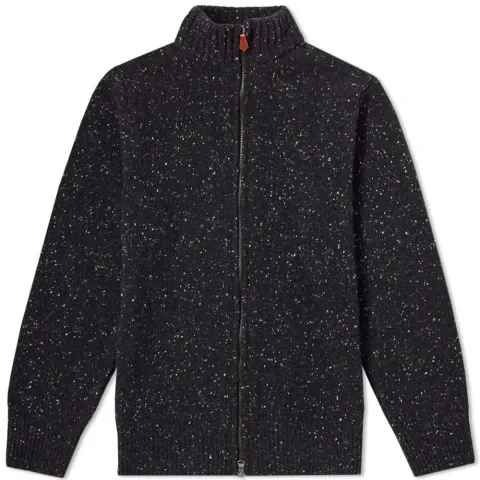 Inis Meáin Donegal Full Zip Cardigan