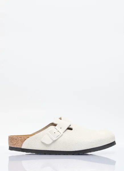 Embossed Boston Mules