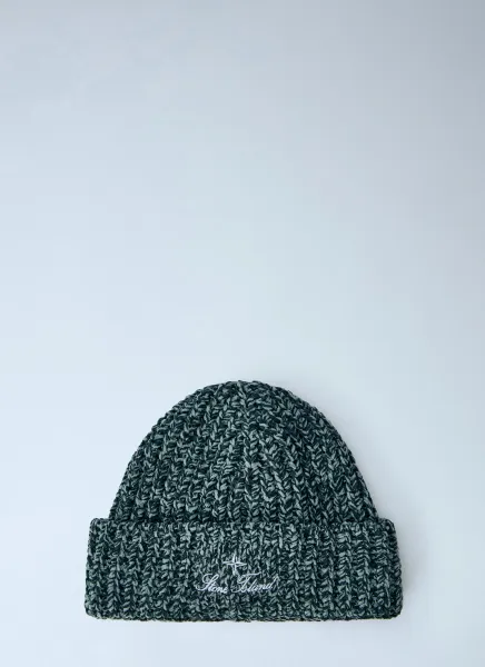 Stone Island Ribbed Knit Beanie