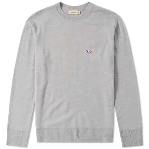 Maison Kitsuné Virgin Wool Crew Knit