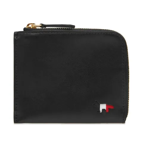 Maison Kitsuné Tricolour Leather Coin Purse
