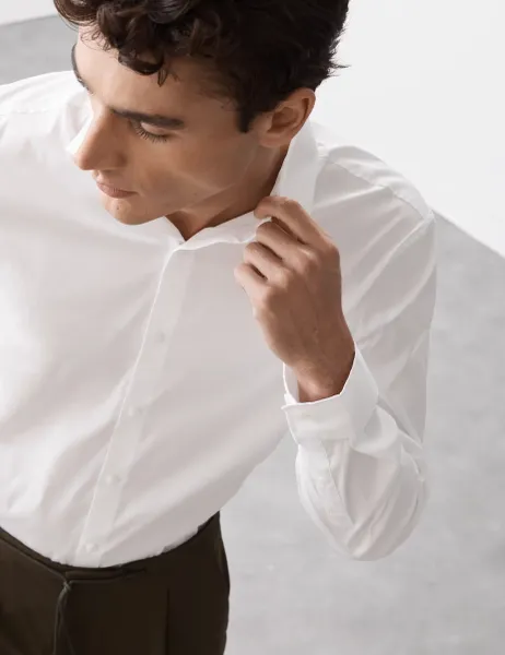 Autograph Slim Fit Performance Shirt White