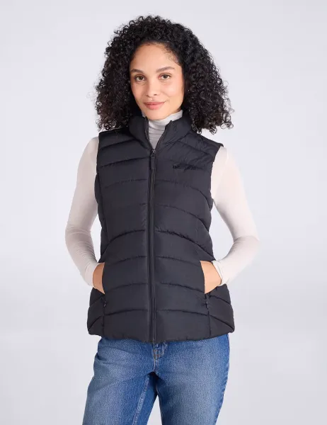 Mountain Warehouse Opal Water-Resistant Padded Gilet Black