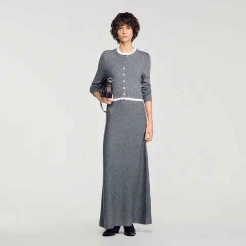 SANDRO 2-in-1 maxi dress