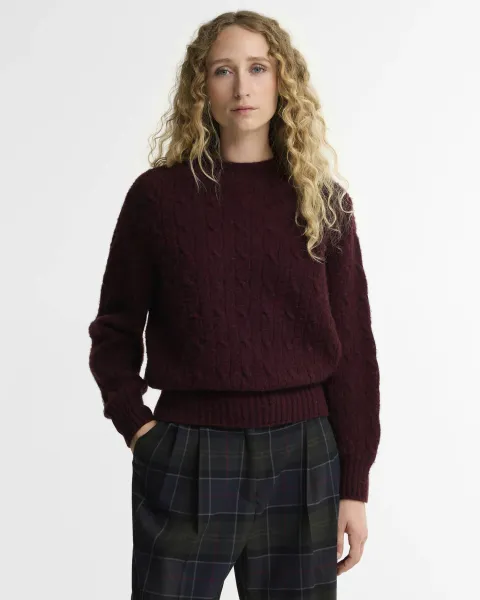 Scottish Made Havant Cable Knit Wool Jumper