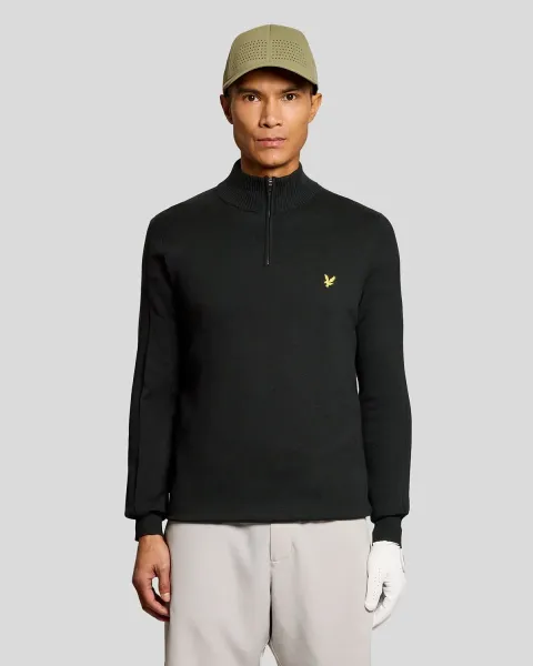 Lyle & Scott Cotton Blend 1/4 Zip Jumper