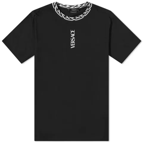 Greek Band Collar Logo T-Shirt