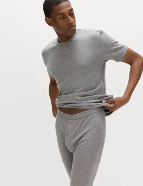 Marks & Spencer Heatgen Medium Thermal Short Sleeve Top Grey