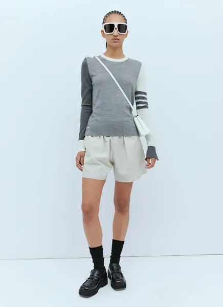 Four-Bar Wool Sweater