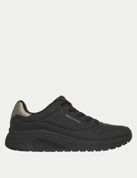 Skechers Uno Lite 2 Lace Up Trainers Black