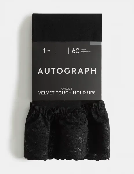 Autograph 60 Denier Velvet Touch Luxe Hold-ups Black
