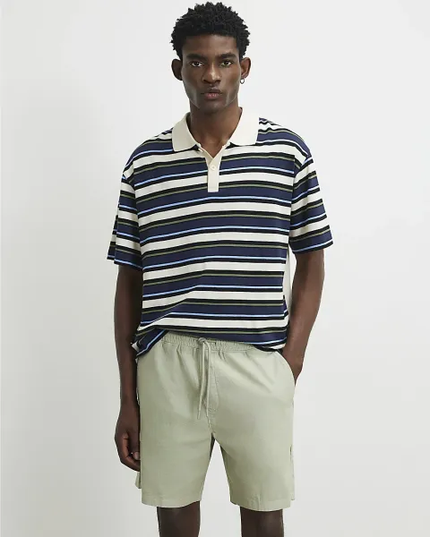 River Island Cotton Drawstring Waist Shorts