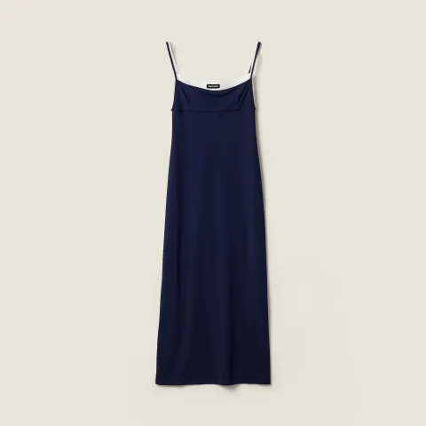 Stretch jersey midi-dress