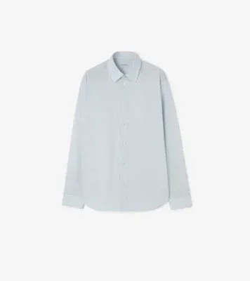 Slim Fit Cotton Shirt in Light blue