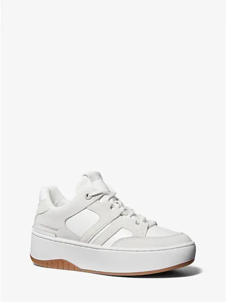 Michael Kors Ryder Leather Platform Sneaker